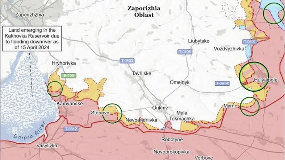 Аналитики фиксируют продвижение украинских и российских сил в районе Гуляйполя