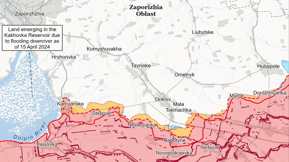 РФ не удалось продвинуться ни на востоке, ни на западе Запорожской области, – ISW