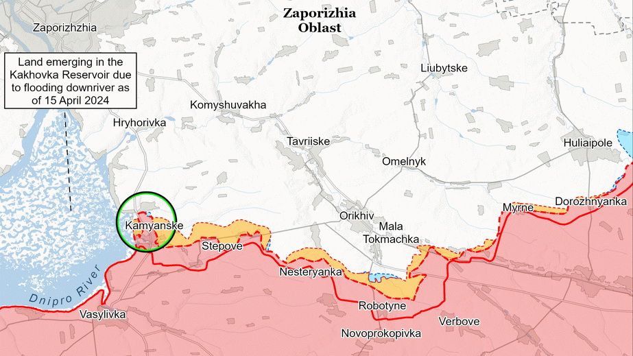 Россияне не имеют продвижений на Запорожье, – ISW
