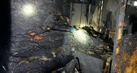 В Запорожье с пожара в многоэтажке госпитализировали женщину