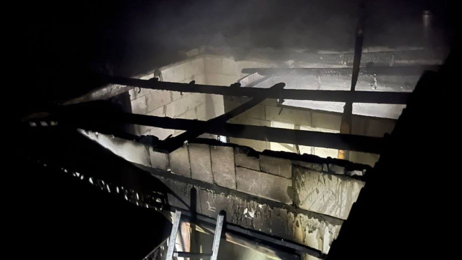 Под Запорожьем горела баня