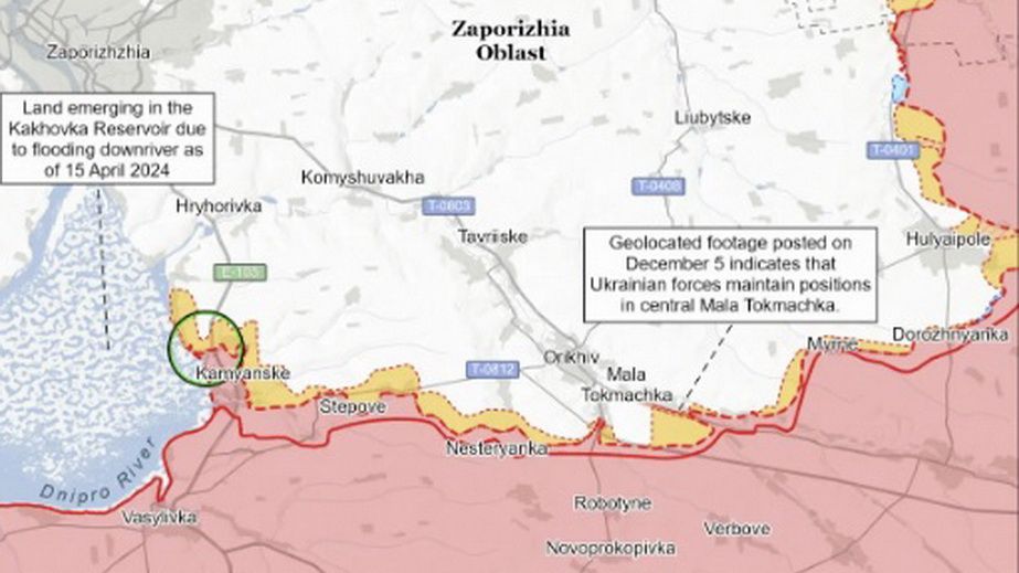Инфильтрация врага под Варваровкой не изменила линию фронта, – ISW о Запорожской области