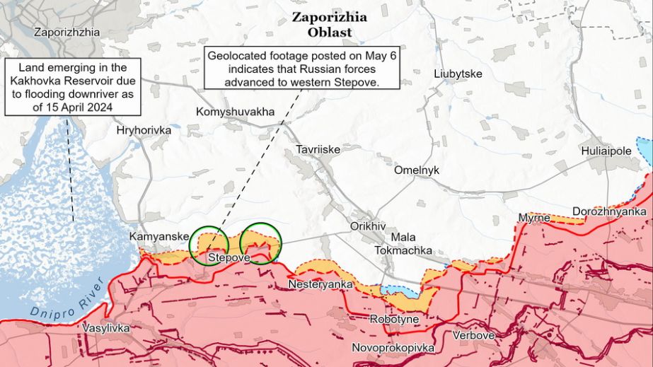 Загарбники дещо просунулися в районі Степового в Запорізькій області – оцінка ISW