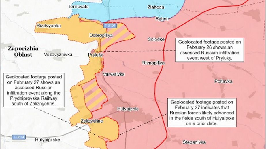 Оккупанты могли продвинуться к югу от Гуляйполя, &ndash; аналитики