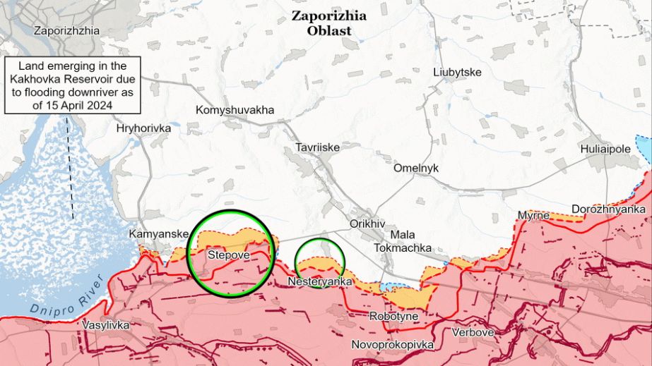 Аналитики опровергают заявления пропагандистов РФ о продвижении на Запорожье