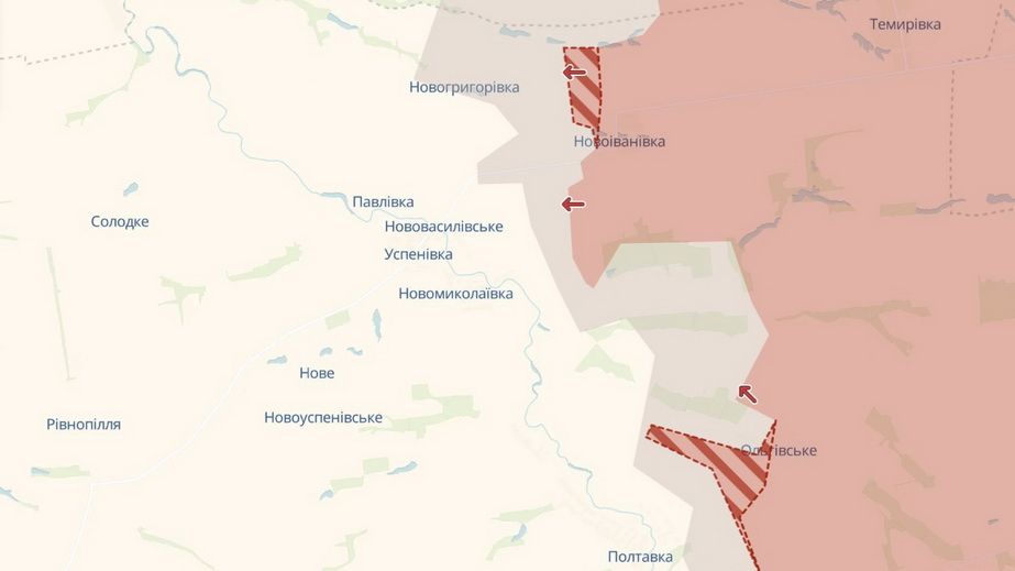 Продвижение врага на Запорожье продолжается – карта DeepState