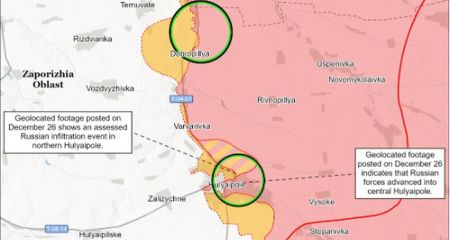 Американські аналітики бачать просування РФ на сході та заході Запорізької області