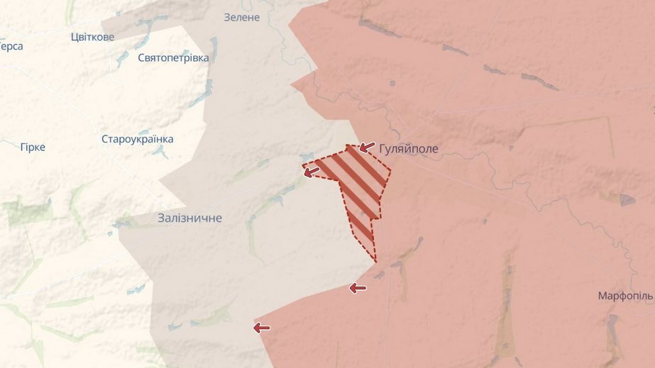 Оккупанты продвинулись в Гуляйполе &ndash; карта DeepState