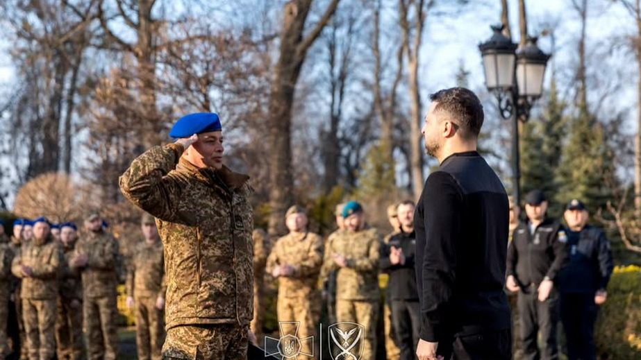 Военный запорожской бригады НГУ получил "Крест боевых заслуг"