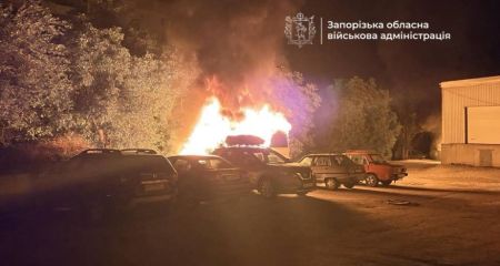 FPV-дрон атаковал Запорожье &ndash; вспыхнул пожар