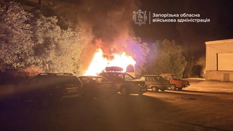 FPV-дрон атакував Запоріжжя – спалахнула пожежа