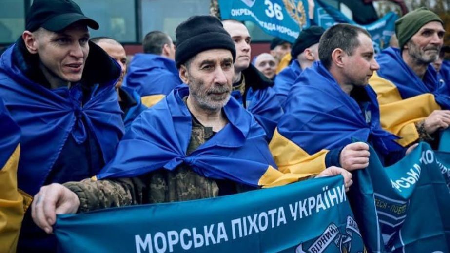 15 морпехов из Бердянска на Запорожье вернулись из плена