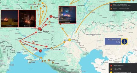 Окупований Бердянськ на Запоріжжі пережив масовану атаку БпЛА
