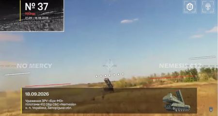 Российский "Бук-М3" стал юбилейным в ППОпаде на Запорожье