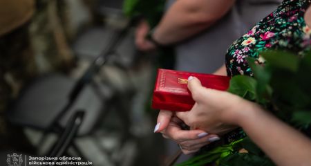 39 нагород передали родинам полеглих воїнів на Запоріжжі