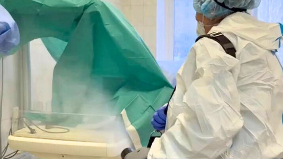 У Запоріжжі завершили дезінфекцію пологового після атаки