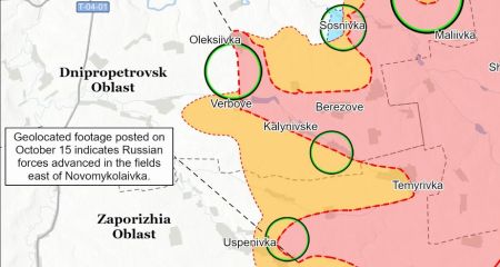 ISW фиксирует продвижение российских войск на Запорожье