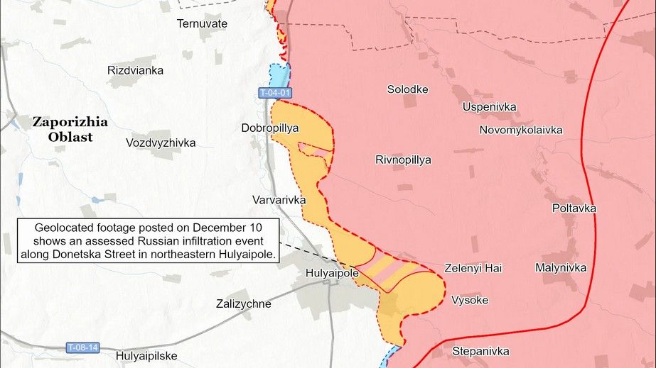ISW фіксує зміни на Запорізькому фронті – деталі