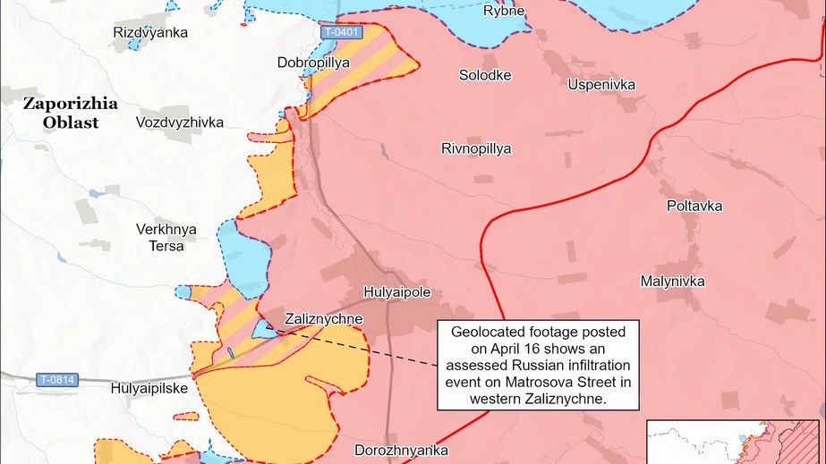 Попытки РФ продвинуться на Запорожье остаются напрасными, &ndash; ISW