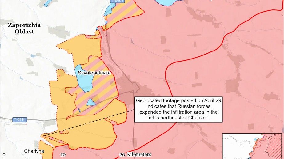 Россияне продолжают инфильтрации в районе Гуляйполя на Запорожье, &ndash; ISW