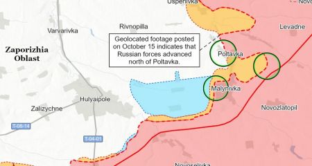 Российская армия продолжает движение на Запорожье, – аналитики ISW