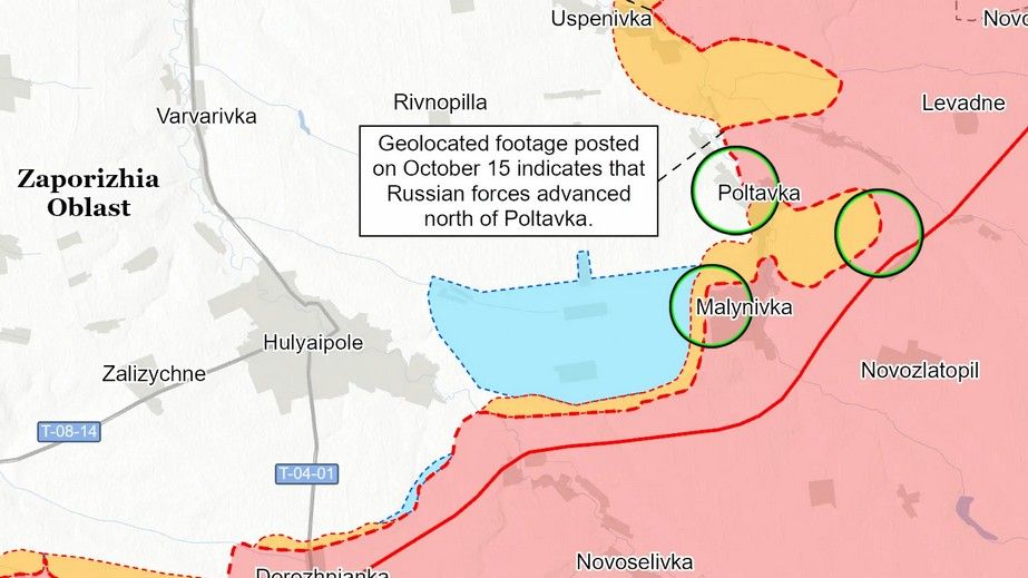 Російська армія продовжує рух на Запоріжжі, – аналітики ISW