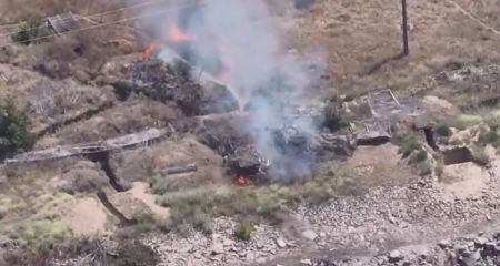 Пограничники разнесли склад боеприпасов и укрытия россиян на Запорожье