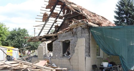 Після авіаудару в Лежиному під Запоріжжям пошкоджені близько 20 будинків