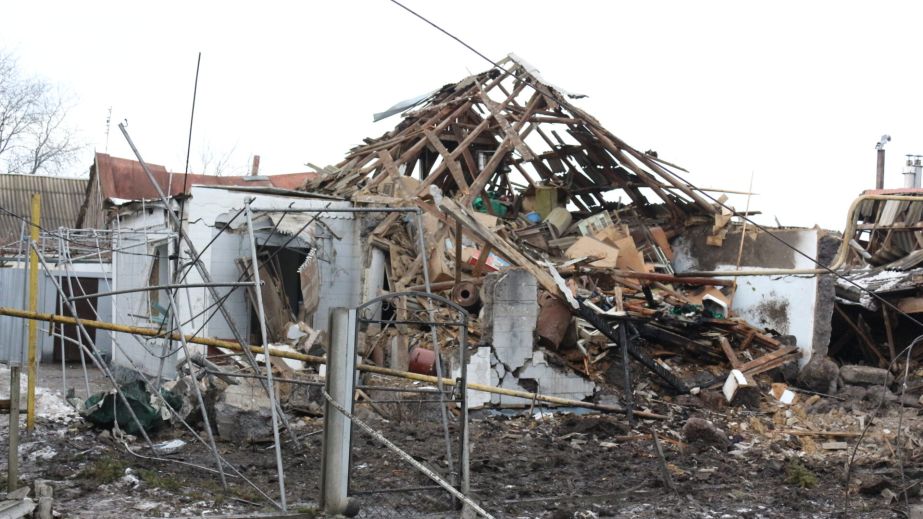 Разбитый российскими дронами Вольнянск показали в Запорожской РГА