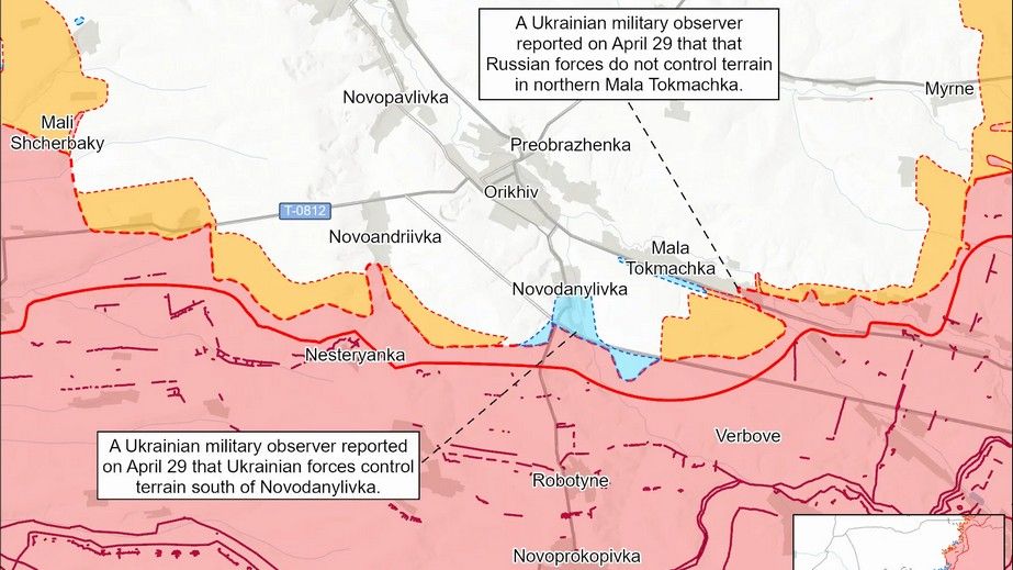 Силы обороны имеют успехи на востоке и западе Запорожской области, &ndash; ISW