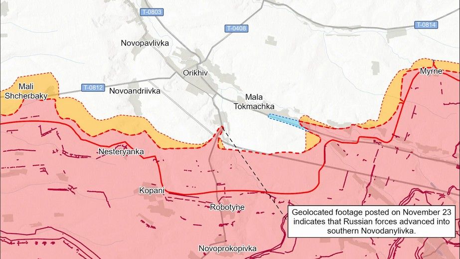 ISW фіксує зміни на Запорізькому фронті – подробиці