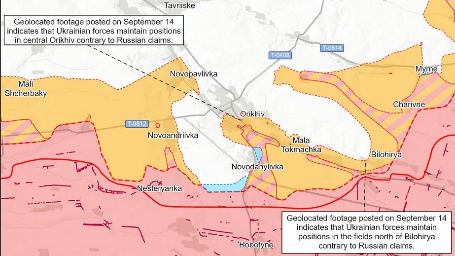 Сили оборони просунулися на Запоріжжі – оцінка ISW