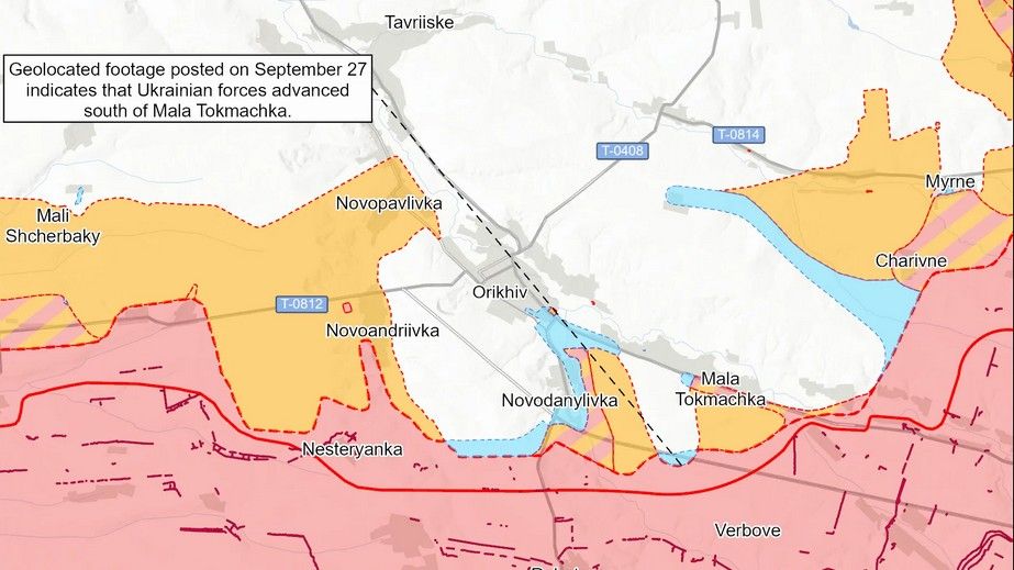 Силы обороны продвинулись на Запорожском фронте, &ndash; ISW