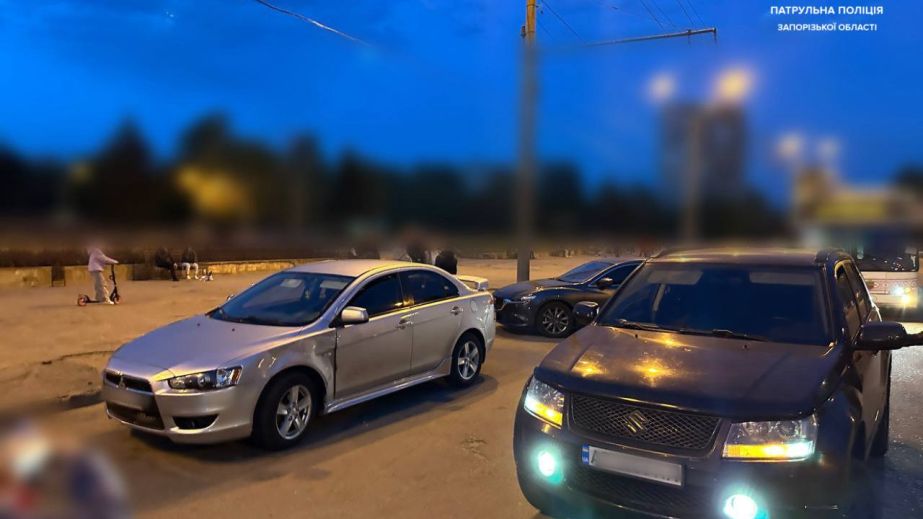 Нетверезий водій Mitsubishi потрапив у ДТП на запорізькій вулиці