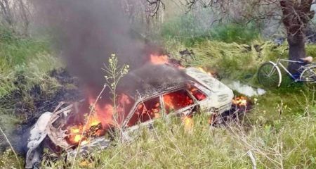 Російський дрон атакував цивільне авто на Запоріжжі