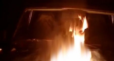 Подпольщики сожгли машину "зетника" на оккупированном Запорожье