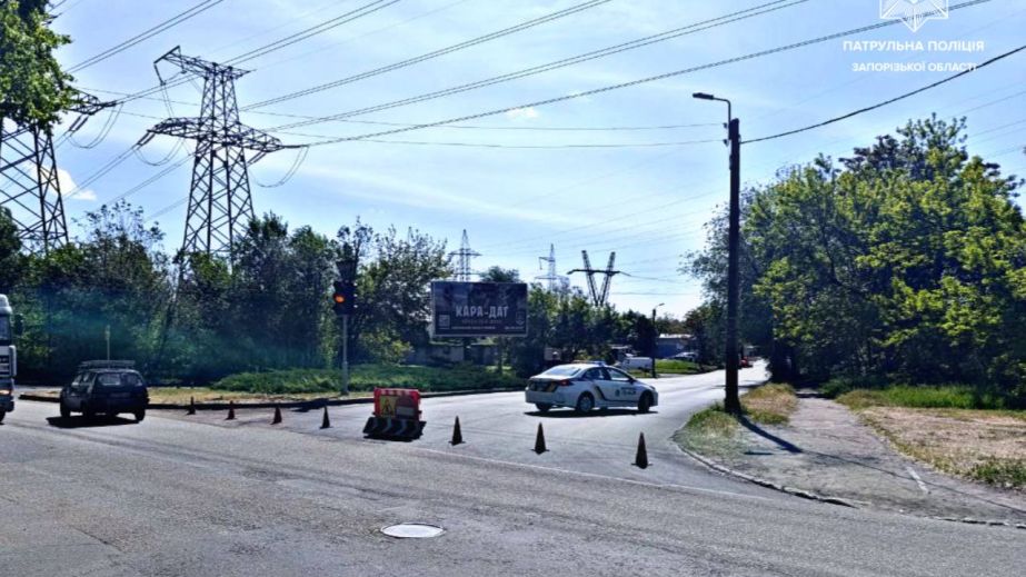 Движение транспорта ограничено в центре Запорожья