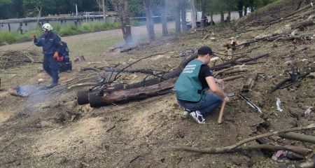Воронку и строительный мусор обнаружили экологи на месте удара в Запорожье