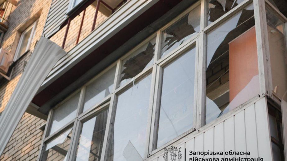 Російські "шахеди" пошкодили девʼять багатоповерхівок у Запоріжжі