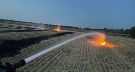 Пожежі знищили понад 13 гектарів рослинності на Запоріжжі