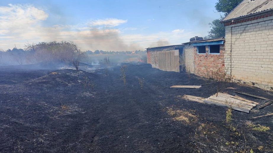 Понад 14 гектарів відкритих територій охопили пожежі на Запоріжжі – кадри