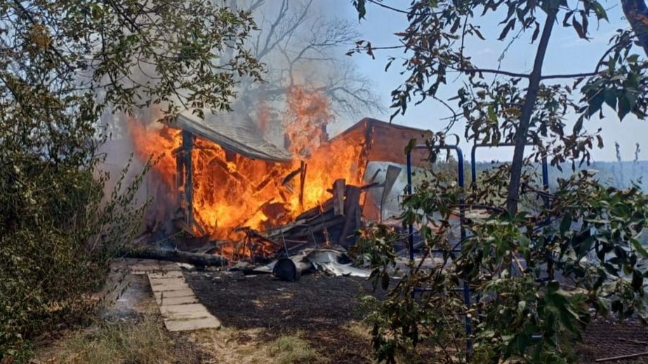 Бокс для човна спалахнув у Запоріжжі