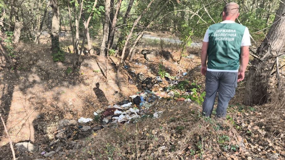 Среди зеленых насаждений в Запорожье обнаружили горы бытового мусора