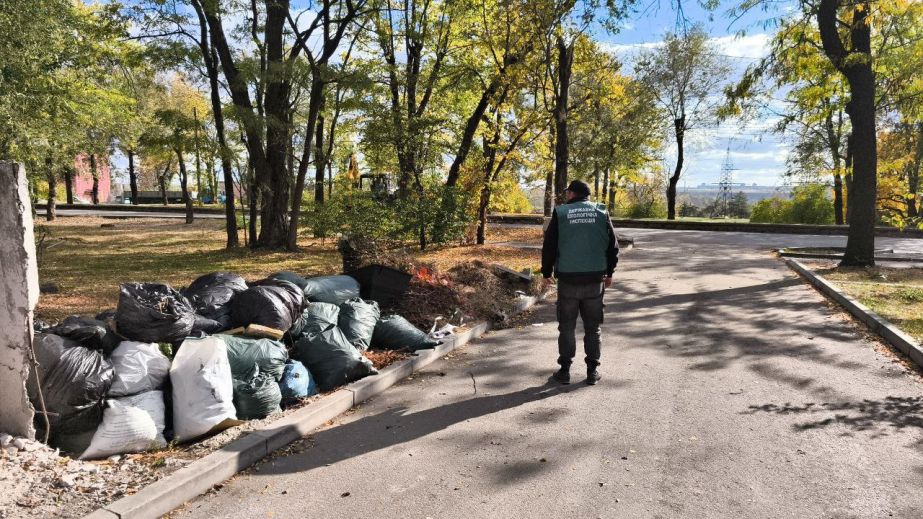 Мішки зі сміттям знайшли між двома багатоповерхівками у Запоріжжі