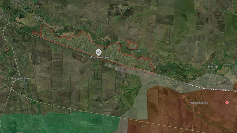 "Сіра зона" з'явилася біля Малої Токмачки на Запоріжжі, – DeepState