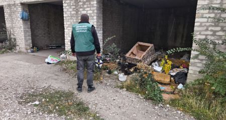 Покинуті гаражі перетворилися на сміттєзвалище в Запоріжжі