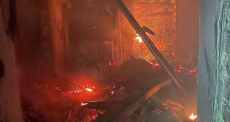 Житлові будинки палали на Запоріжжі після російських обстрілів