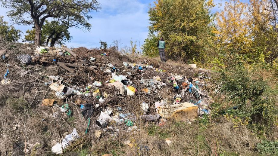 Мусорную свалку на почти полсотни "квадратов" обнаружили экологи в Запорожье