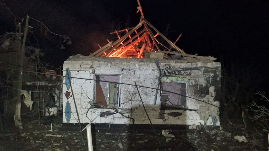 Житловий будинок палав на Запоріжжі після російських обстрілів