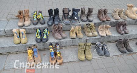 Берцы на Соборном: в Запорожье напоминают о пленниках и без вести пропавших